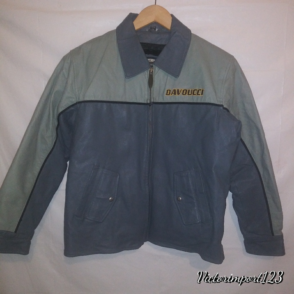 Davoucci Leather Jacket Men's Size M Young 14-16